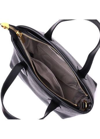 Жіноча сумка з натуральної шкіри з двома ручками та знімним ременем чорна (sku_22286) No Brand (329853531)