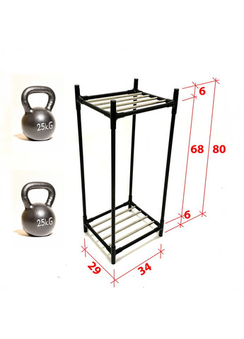 Двухуровневая подставка под бутыли 19 л Tandem Plus, металлическая, черная, на 2 бутыли Metaplant (306712452)