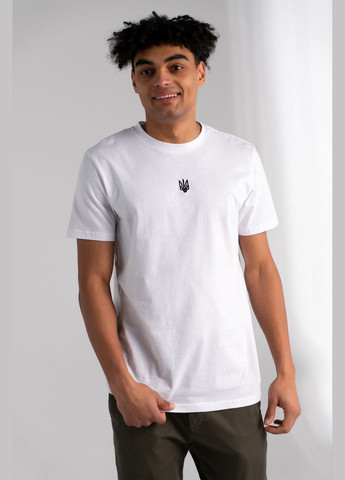 Белая футболка "герб черный" LAWA