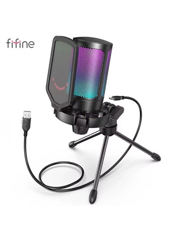 Микрофон конденсаторный A6V AMPLIGAME Black Fifine (341323621)