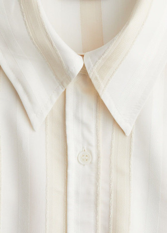 Белая рубашка в полоску H&M