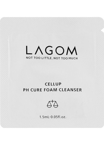 Пенка для умывания (пробник) Cellup PH Cure Foam Cleanser 1.5ml (2-1124436) LAGOM (369789477)