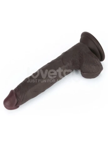 Фаллоимитатор на присоске Sliding Skin Pro II Dual Layer Silicone Dong Black 7.5 Lovetoy (381049537)