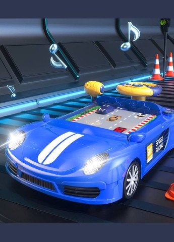 Іграшковий музичний автотренажер кермо SJ703B музика звуки Шалений драйвер Fun Game (365657802)