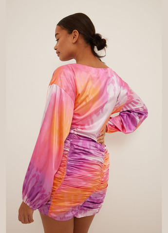 Комбинированное платье демисезон,цветной, NA-KD