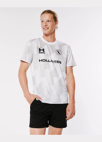 Белая спортивная футболка hc9271m Hollister
