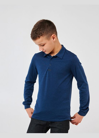 Футболка-поло (довгий рукав) Синій меланж Smil (298533317)