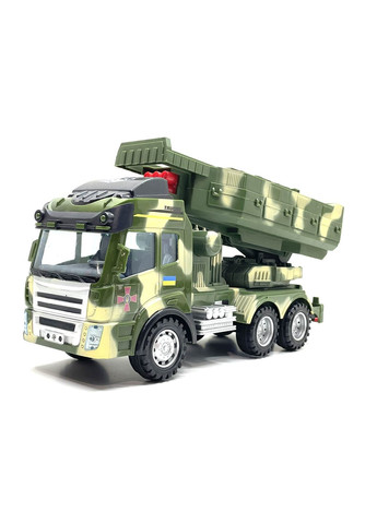 Машина на радіокеруванні військова вантажівка з ракетною установкою Зелений (78744) TK Group (301421470)