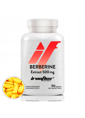 Берберин Berberine Extract HCL ( 500 mg) 90 tabs Ironflex (368775011)