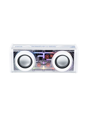 Портативна колонка V8 RGB BT5.3 BT5.3 Speaker 10Вт біла (V8W) Smartx (339672376)