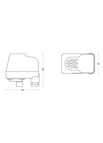 Реле тиску води для насоса механічне PM/5G реле тиску для насосних станцій No Brand (362046098)