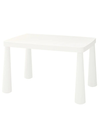 Дитячий стіл ІКЕА MAMMUT 77х55 см зовні білий (50365177) IKEA (271123043)