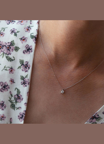 Золотое колье с одним камнем кол00786 45 Oniks (264392970)