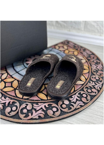 Чоловічі кімнатні тапочки Белста фетрові VS-0005-2-2 Коричневі No Brand (265536535)