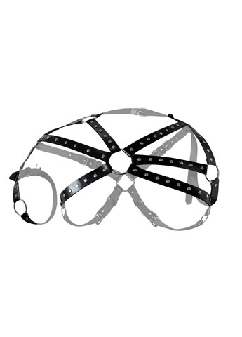 Мужская портупея – Ares, натуральная кожа, цвет Черный, размер XS-M Art of Sex (297588084)