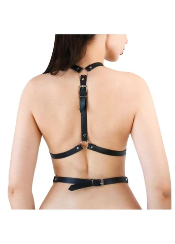Портупея жіноча Art of Sex - Agnessa Leather harness, Чорний XS-M No Brand (303903349)
