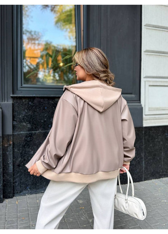 Женский бомбер с капишоном Гермес на молнии (352191983)