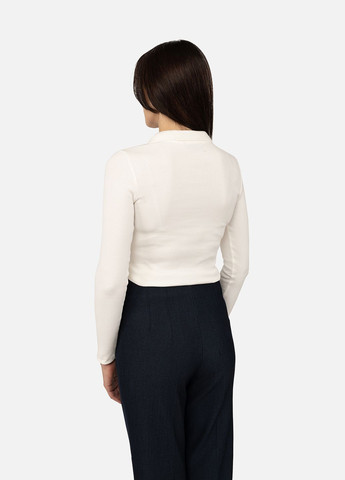 Футболка с длинным рукавом женская цвет молочный ЦБ-00270107 Karol - (317210704)