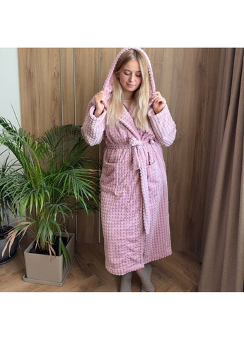 Халат женский плюшевый розовый 58-60 р H44 Ananasko (344589746)