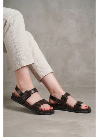 Босоніжки жіночі коричневі 351110 Fashion (396814871)