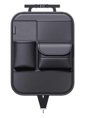 Органайзер накидка с карманами на спинку сиденья в салон машины автомобиля экокожа 46х35 см (477062-Prob) Черный Unbranded (294182741)