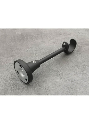 Карниз Шар гладкая штанга одинарный открытый 25 мм 320 см Черный матовый Quadrum (352782666)