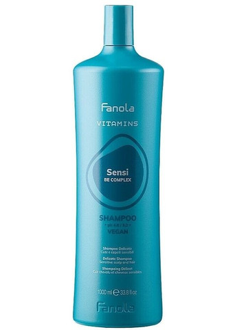 Заспокійливий шампунь для чутливої шкіри голови Vitamins Delicate Sensitive Shampoo 1000ml (1199909-196460) Fanola (368617082)