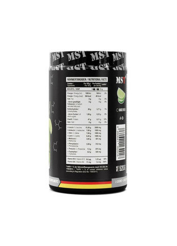 Аминокислоты BCAA&EAA zero огурец-лайм 520 г MST (361117489)