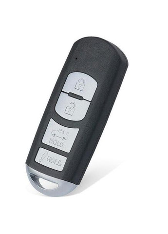 Чохол ключа сірий + золота окантовка (4 кнопки) TPU Mazda (369610879)