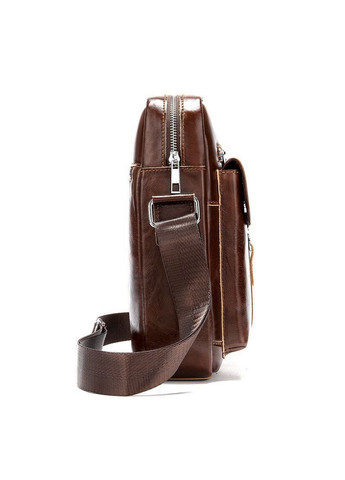 Чоловіча шкіряна сумка через плече 27х23х6 см Joynee (315874237)