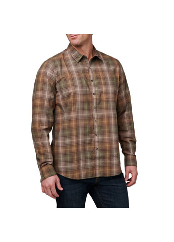 Сорочка тактична Igor Plaid Long Sleeve Shirt Umber Brown Plaid 5.11 Tactical (315822022)