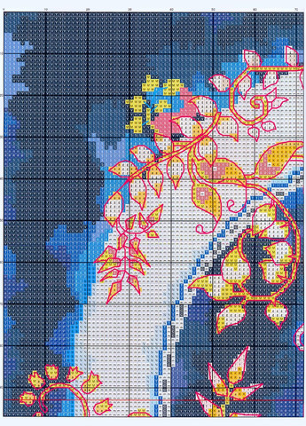 Набір для вишивання за нанесеною на канву схемою "Day and night ".AIDA 14CT printed, 42*42 см Joy Sunday (313613492)