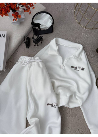 Стильний oversize костюм з тринітки на флісі — ЗАМІР В ОПИСІ Vione (370655241)