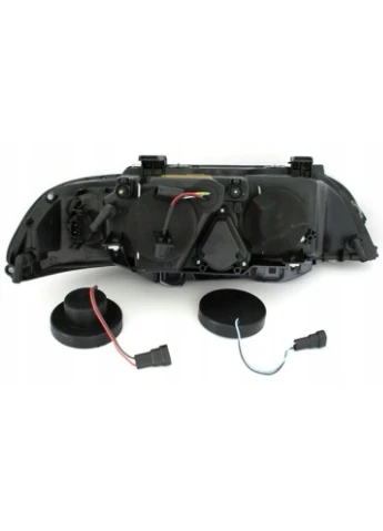 Передні фари BMW 5 (E39) 1995-2003 чорні ANGEL EYES (ЦЕНА ЗА ПАРУ) Tuning-Tec 5-Series (398185744)