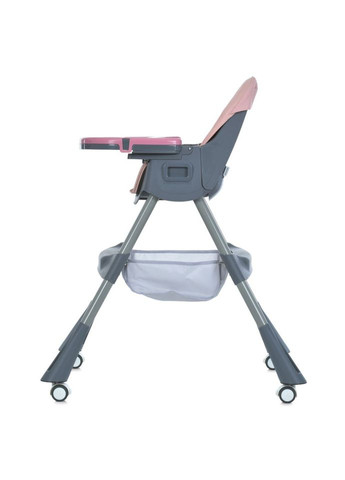 Стільчик для годування рожевий для дітей від 6 місяців з чохлом, що миється, і кошиком для іграшок. Bambi (368757404)