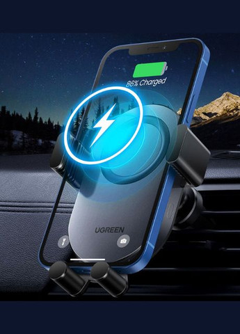 Автодержатель для телефона с беспроводной зарядкой CD256 Wireless Car Charger Ugreen (297330940)