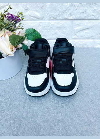 Черно-белые стильные хайтопы для мальчика Apawwa