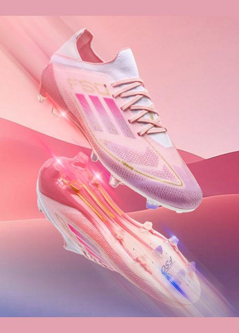 Розовые футбольные бутсы No Brand без шнурков