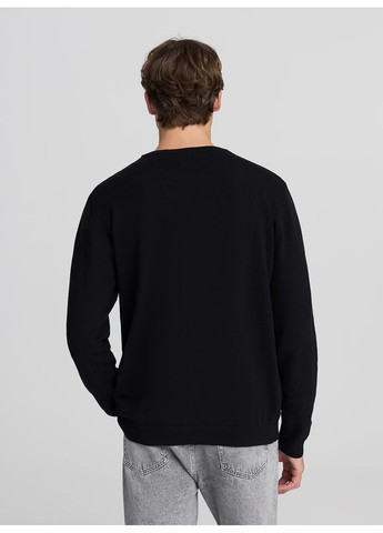 Черный демисезонный свитер чел Terranova