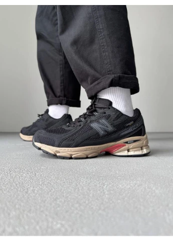 КРОССОВКИ ЖЕНСКИЕ NEW BALANCE 740 BLACK / BEIGE GORE-TEX НЬЮ БЕЛАНС 740 No Brand чёрные демисезоны (368887926)