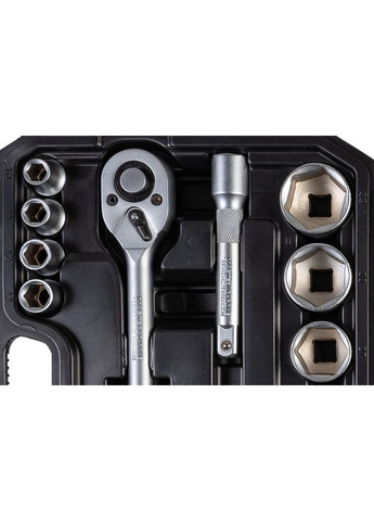 Набір інструментів ½" 21 шт 10-32 мм CrV кейс з металевими замками 78-4021 Mastertool (364120493)