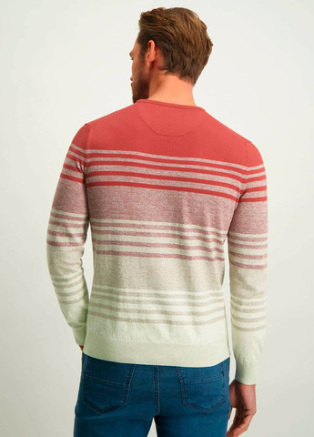 Сіро-червоний демісезонний чоловічий светр джемпер State of Art