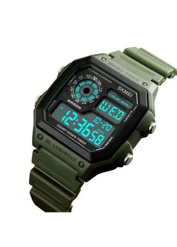 Часы наручные мужские 1299AG, часы тактические противоударные, часы тактические противоударные Skmei (364664470)