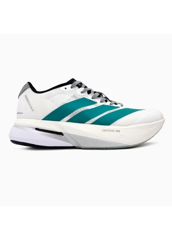 Белые летние кроссовки adidas adizero boston 13 white/pure teal адидас адизеро No Brand