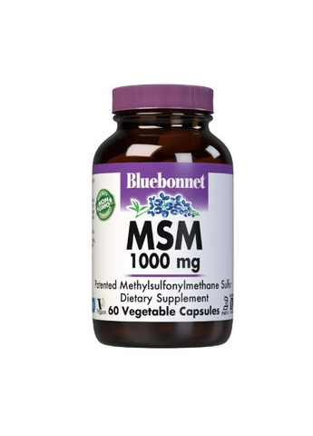 MSM 1000 mg 60 Veg Caps Bluebonnet Nutrition (294058462)
