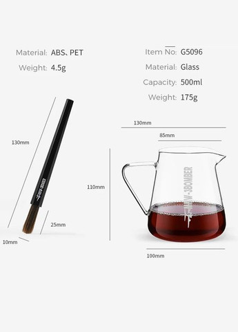 Набір Assassin M1 Pour Over Coffee Set Deluxe на 9 предметів для приготування темної кави (R-CS5555B-VS) MHW-3BOMBER (303348160)