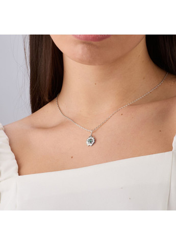 Кулон квітка Соняшник Emerald срібний 925 Zirkon Skifska Etnika (364202639)