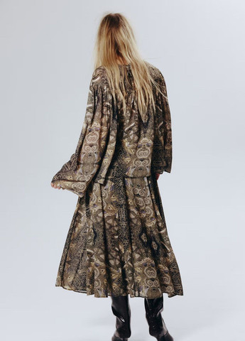 Хаки блузка H&M