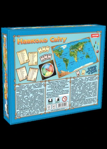 Настольная игра "Вокруг света" 0246 на укр. языке No Brand (315755444)