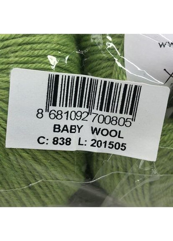 Пряжа Baby Wool колір 838 Gazzal (352745724)